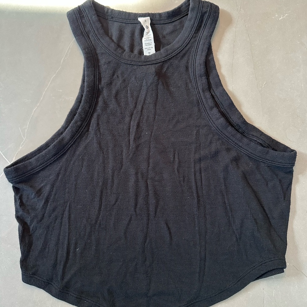 Lululemon Hold Tight Cropped Tank, Black
